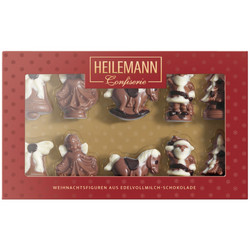 Продуктови Категории Шоколади Heilemann Подаръчна опаковка 'Коледни фигури с декорация' 100гр